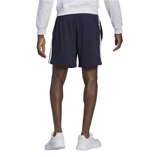 adidas Essentials French Terry 3 Stripe Shorts - Mens - Legend Ink/White