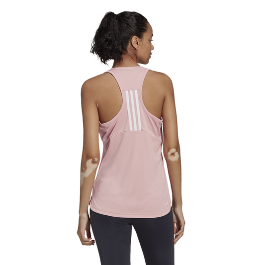 adidas 3 Stripes Sport Training Tank Top - Womens - Wonder Mauve/White