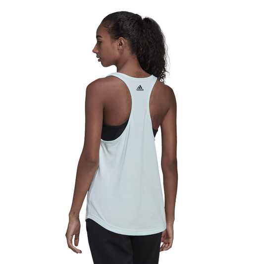 adidas Essentials Loose Logo Tank Top - Womens - Ice Mint/Legend Ink