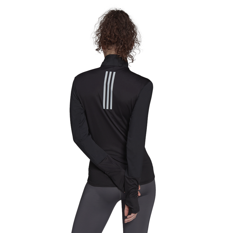 adidas Own The Run 1/2 Zip Top - Womens - Black