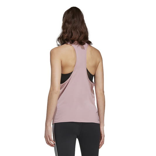 adidas Icons Training Tank Top - Womens - Magic Mauve/White