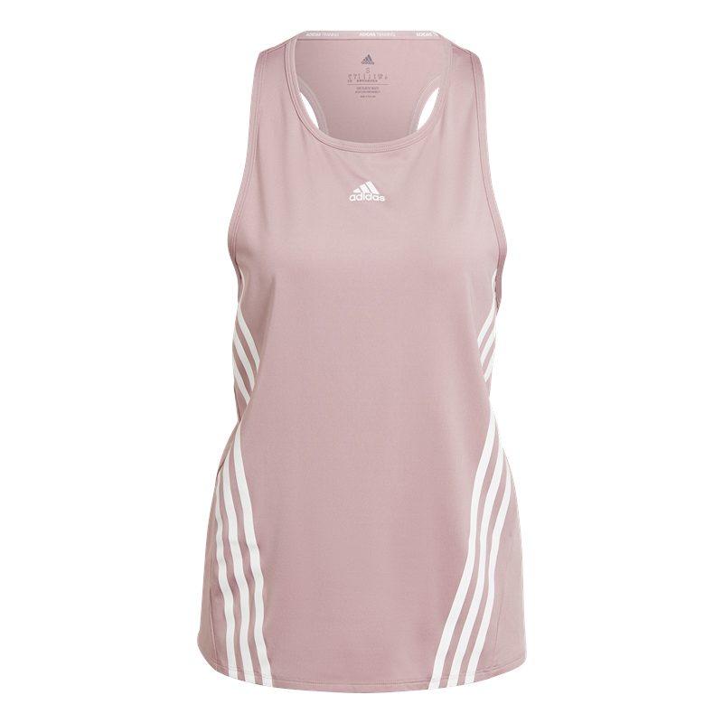 adidas Icons Training Tank Top - Womens - Magic Mauve/White
