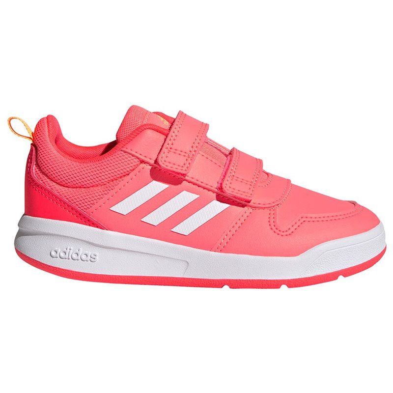 adidas Tensaur Childrens Trainers - Girls - Acid Red/White/Turbo