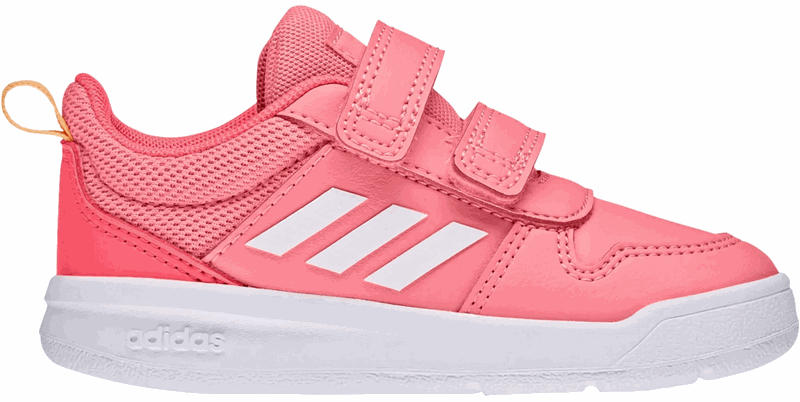 adidas Tensaur Infant Trainers - Girls - Acid Red/White/Turbo
