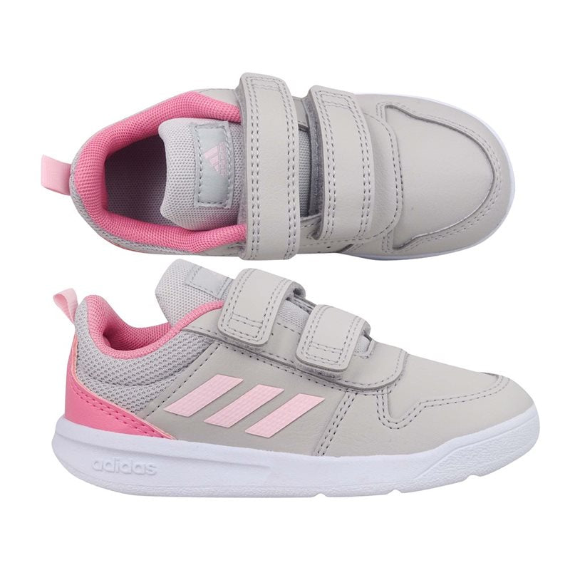 adidas Tensaur Infant Trainers - Girls - Grey/Pink