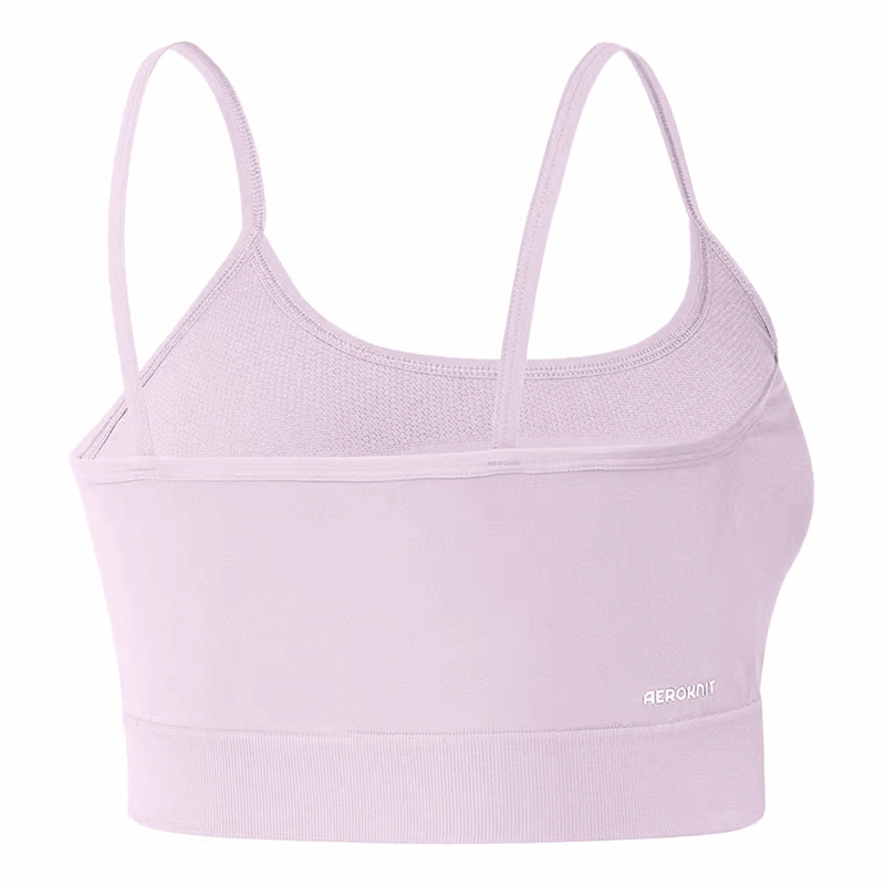 adidas Seamless Crop Top - Womens - Almost Pink/White