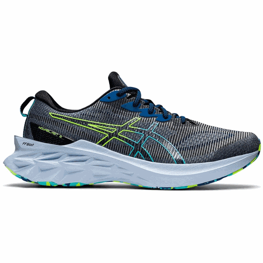 Asics Novablast 2 LE Running Shoes - Mens - Black/Hazard Green