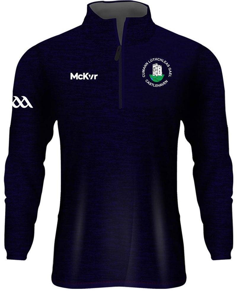 Mc Keever Castlehaven GAA Core 22 1/4 Zip Top - Youth - Navy