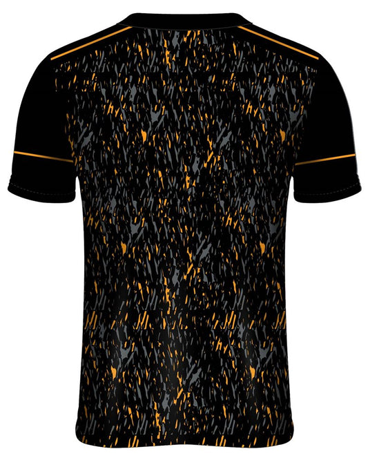 Mc Keever Wild Geese GAA Training Jersey - Adult - Black/Amber