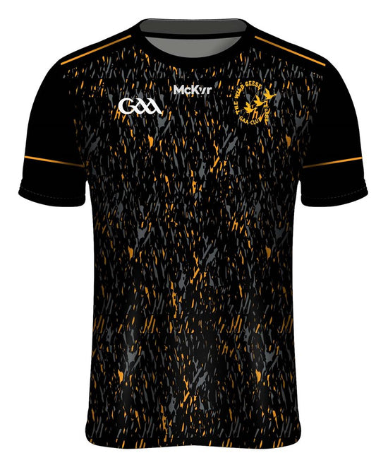 Mc Keever Wild Geese GAA Training Jersey - Adult - Black/Amber