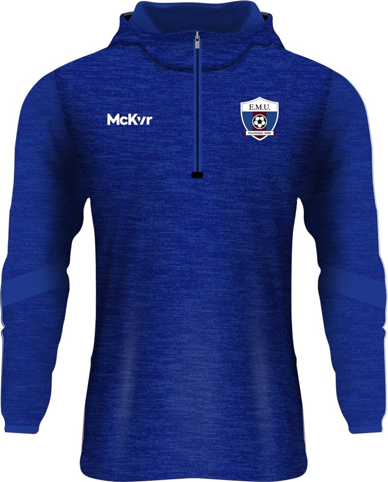 Mc Keever East Meath United FC Core 22 1/4 Zip Hoodie - Adult - Royal
