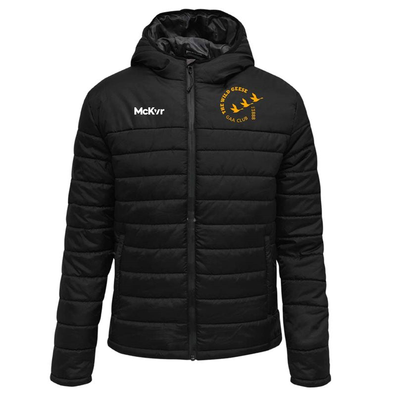 Mc Keever Wild Geese GAA Core 22 Puffa Jacket - Adult - Black