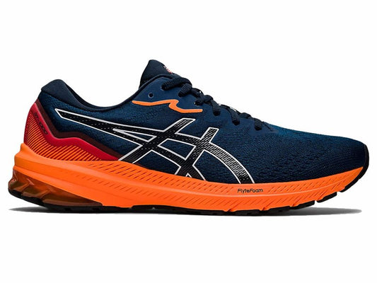 Asics GT 1000 11 Running Shoes - Mens - French Blue/Shocking Orange