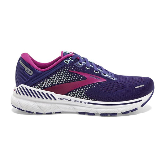 Brooks Adrenaline GTS 22 Running Shoes - Womens - Navy/Yucca/Pink