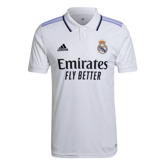 adidas Real Madrid FC 2022/23 Short Sleeve Home Jersey - Adult - White