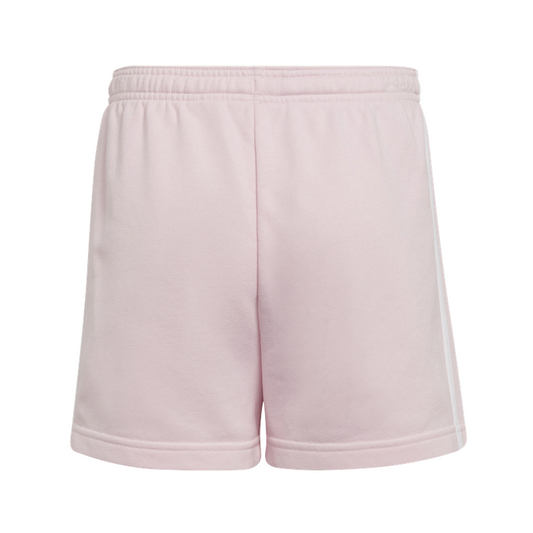 adidas Essentials 3 Stripes Shorts - Girls - Clear Pink/White