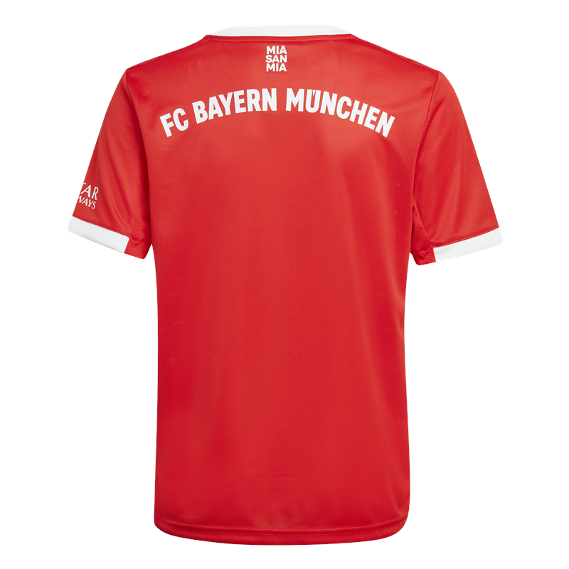 adidas FC Bayern Munich 2022/23 Short Sleeve Home Jersey - Youth - Red