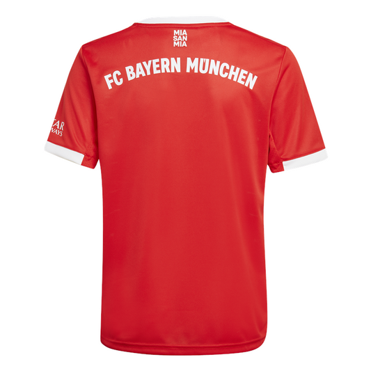 adidas FC Bayern Munich 2022/23 Short Sleeve Home Jersey - Youth - Red