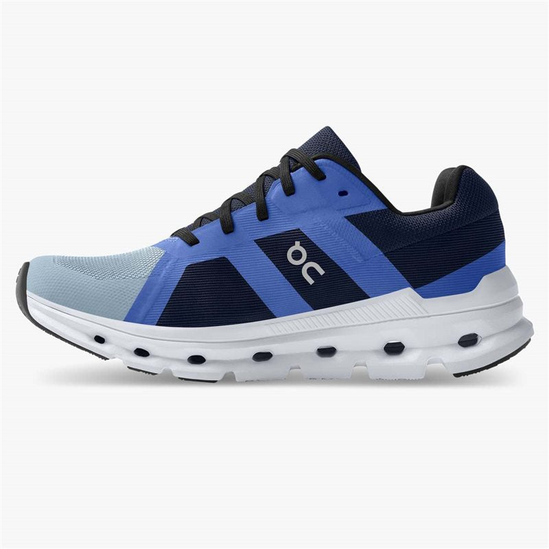On Cloudrunner Running Shoes - Womens - Chambray/Midnight