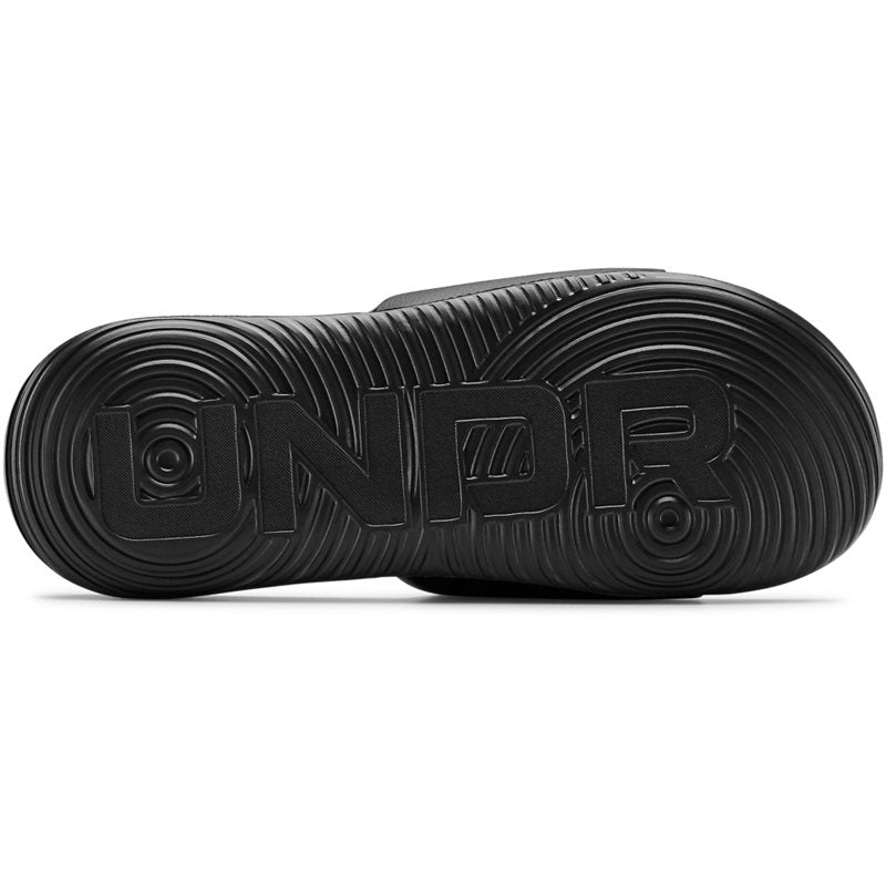 Under Armour Ansa Fixed Sliders - Mens - Black/Black/White