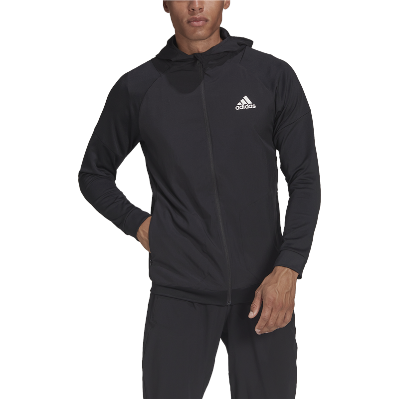 adidas Training Full Zip Hoodie - Mens - Black
