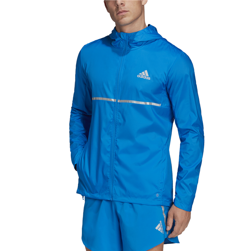 adidas Own The Run Jacket - Mens - Blue/Reflective Silver