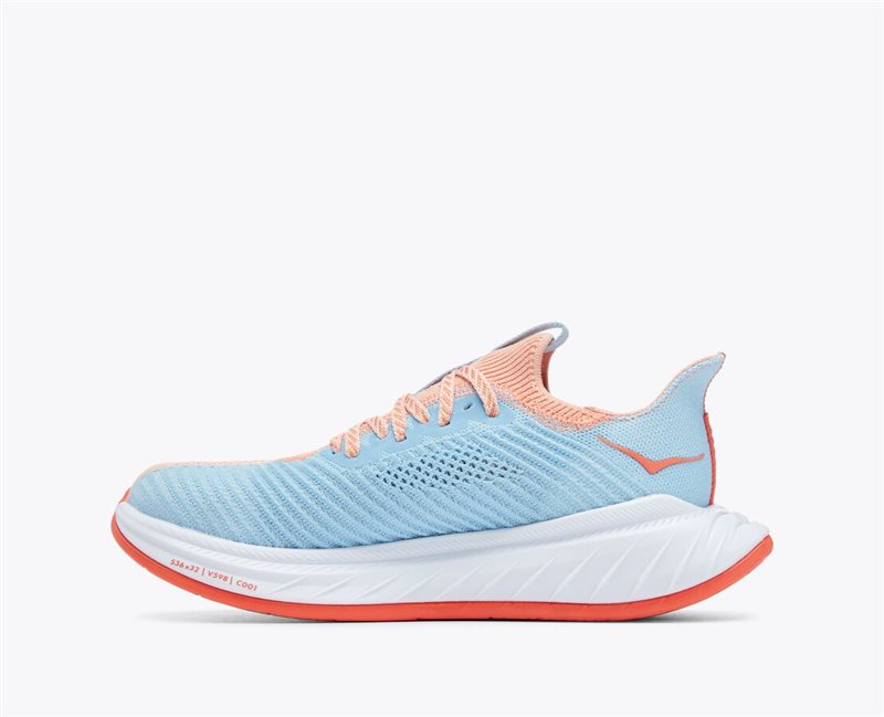 Hoka One One Carbon X 3 Running Shoes - Womens - Peach Parfait/Summer Song