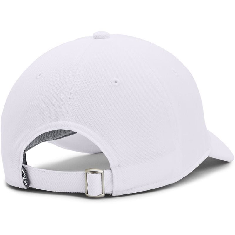 Under Armour Blitzing Adjustable Hat - Adult - White/Pitch Grey