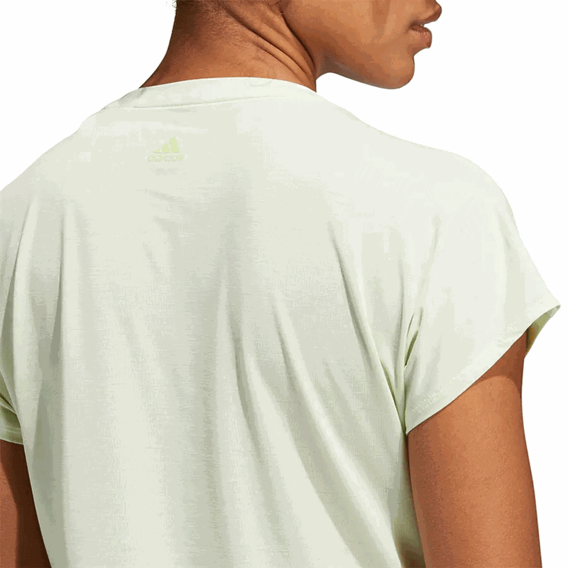 adidas 3 Bar Training Tee - Womens - Almost Lime/Pulse Lime