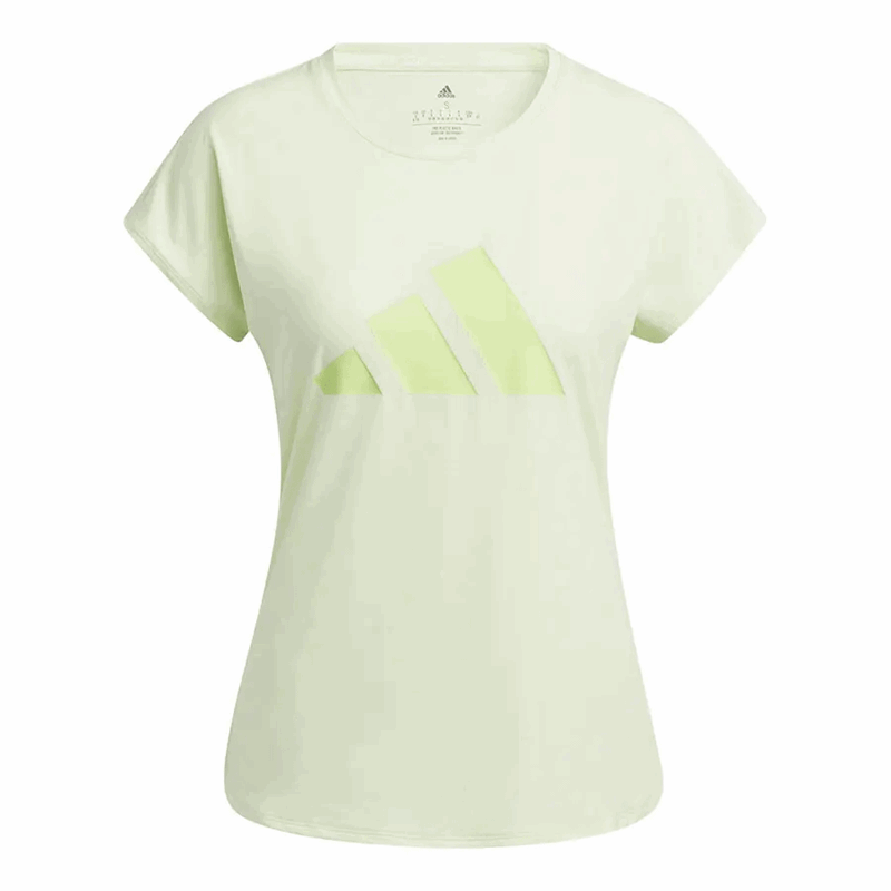 adidas 3 Bar Training Tee - Womens - Almost Lime/Pulse Lime