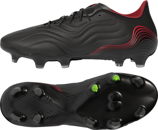 adidas Copa Sense.1 FG Football Boots - Adult - Black/Red/Green