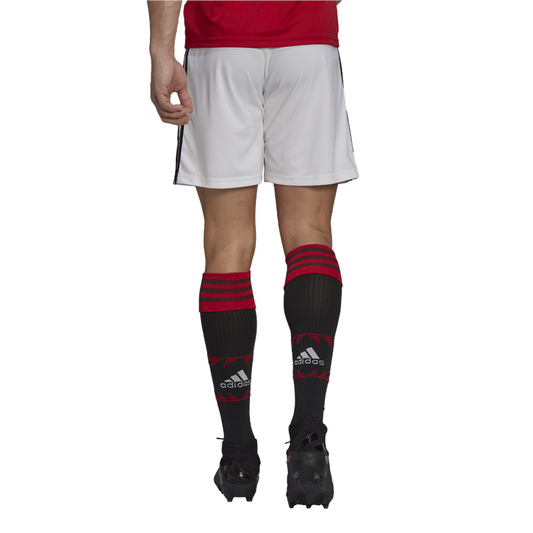 adidas Manchester United FC Official 2022/23 Home Shorts - Adult - White
