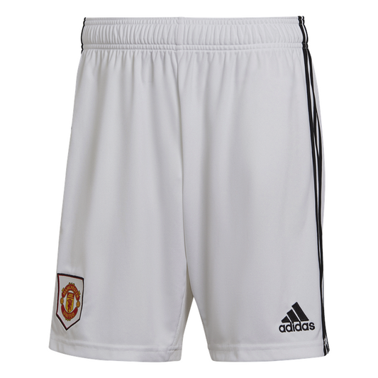 adidas Manchester United FC Official 2022/23 Home Shorts - Adult - White