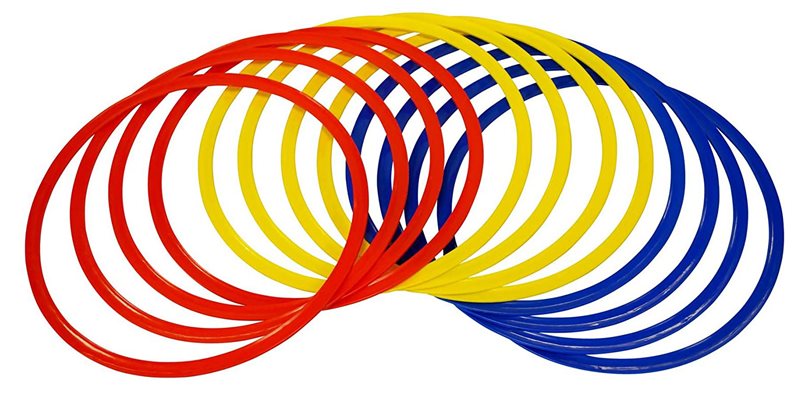 Precision Training Speed Agility Hoops (Set of 12)