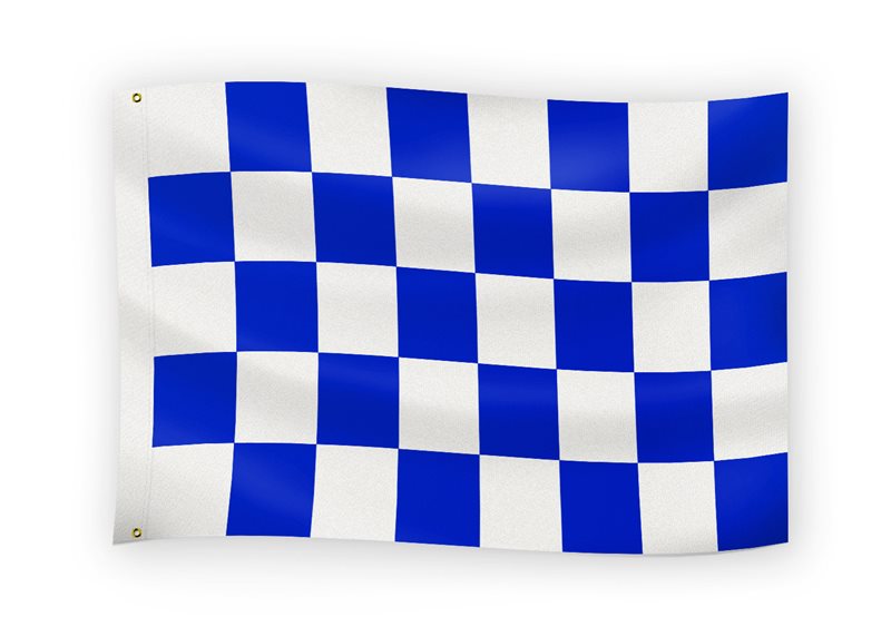 The GAA Store Royal/White 5' x 3' Chequered Flag