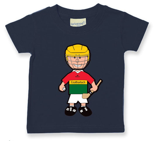 The GAA Store Carlow Baby Mascot Tee - Boys - Hurling - Navy