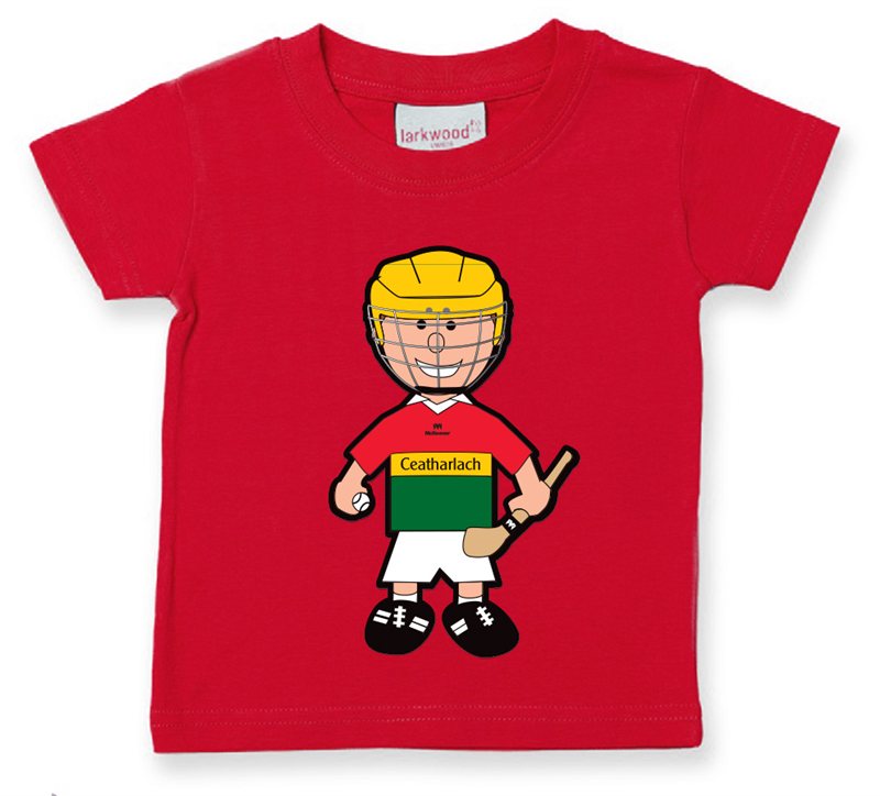 The GAA Store Carlow Baby Mascot Tee - Boys - Hurling - Red