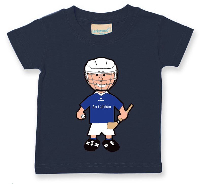 The GAA Store Cavan Baby Mascot Tee - Boys - Hurling - Navy