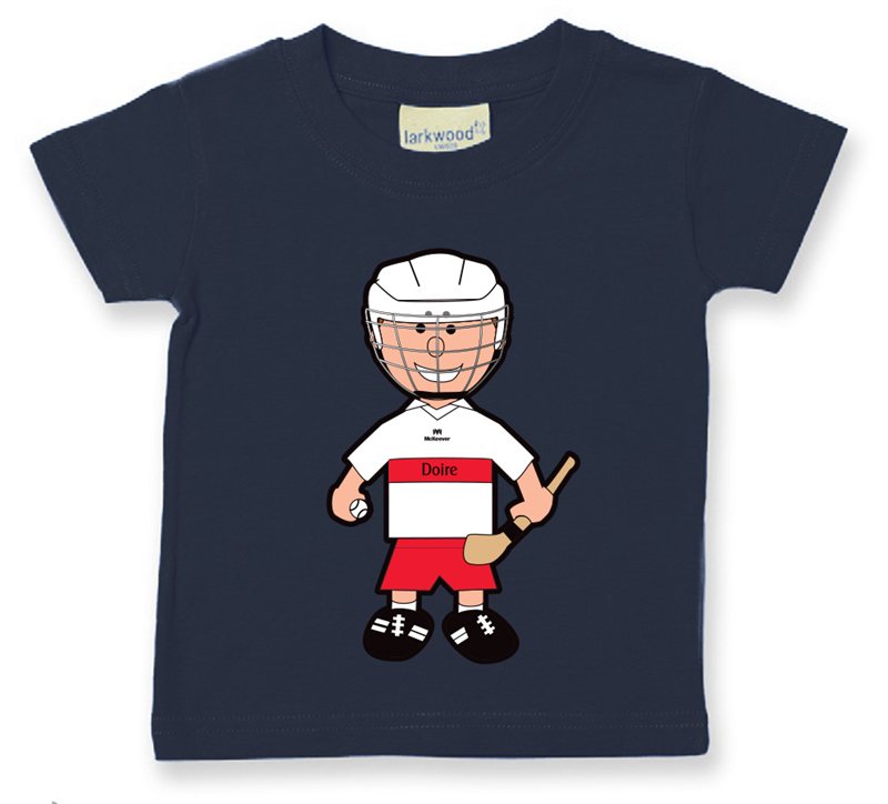 The GAA Store Derry Baby Mascot Tee - Boys - Hurling - Navy