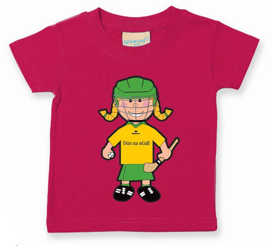 The GAA Store Donegal Baby Mascot Tee - Girls - Camogie - Fuchsia