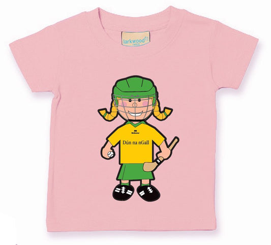 The GAA Store Donegal Baby Mascot Tee - Girls - Camogie - Pale Pink
