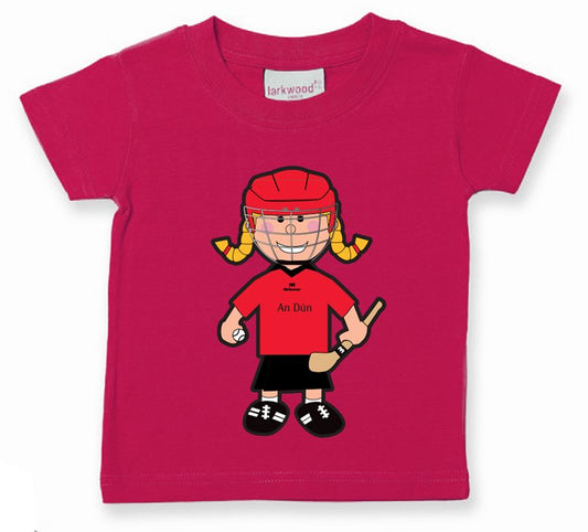 The GAA Store Down Baby Mascot Tee - Girls - Camogie - Fuchsia