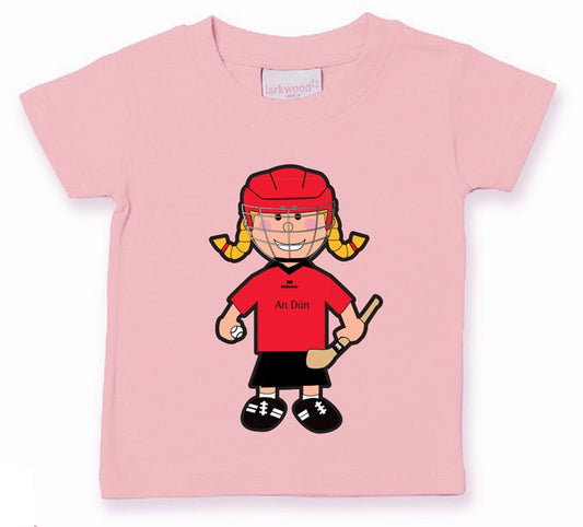 The GAA Store Down Baby Mascot Tee - Girls - Camogie - Pale Pink