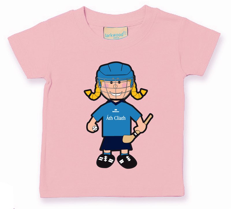 The GAA Store Dublin Baby Mascot Tee - Girls - Camogie - Pale Pink