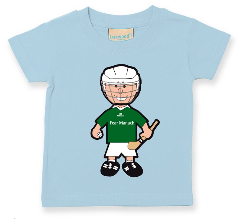 The GAA Store Fermanagh Baby Mascot Tee - Boys - Hurling - Pale Blue