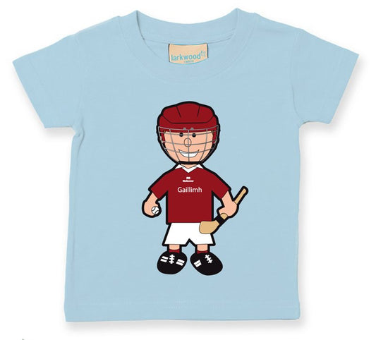 The GAA Store Galway Baby Mascot Tee - Boys - Hurling - Pale Blue