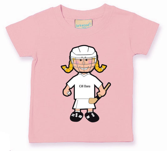 The GAA Store Kildare Baby Mascot Tee - Girls - Camogie - Pale Pink