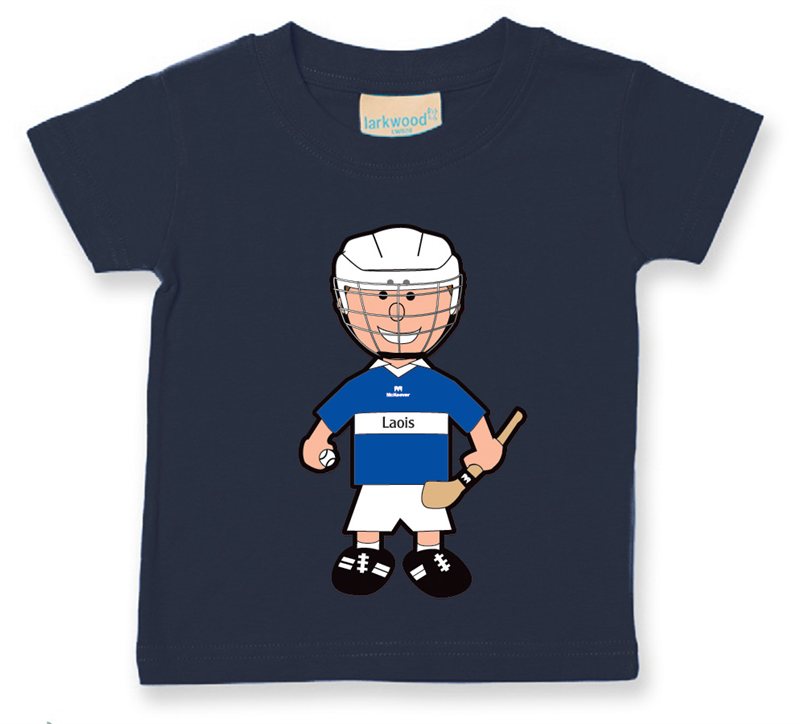 The GAA Store Laois Baby Mascot Tee - Boys - Hurling - Navy