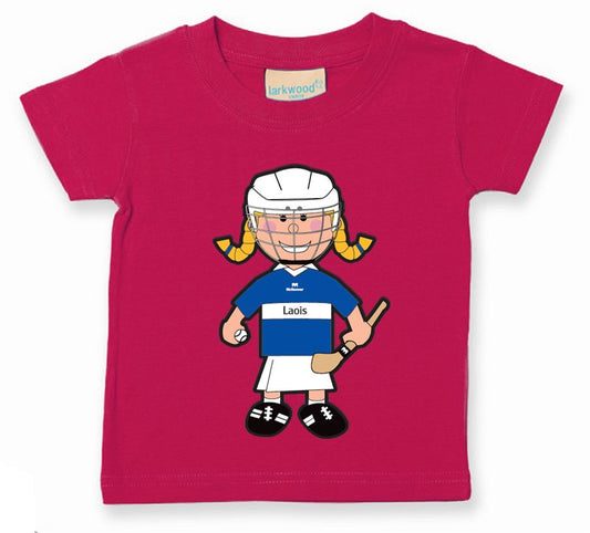 The GAA Store Laois Baby Mascot Tee - Girls - Camogie - Fuchsia