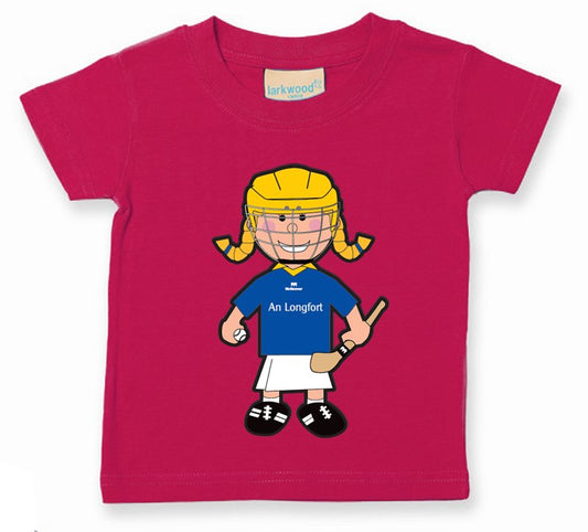 The GAA Store Longford Baby Mascot Tee - Girls - Camogie - Fuchsia
